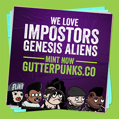 Gutter Punks Flyer - Impostors