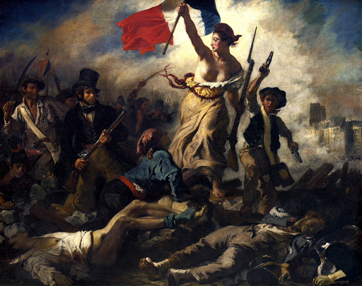 «Liberty Leading the People» Eugène Delacroix | «Свобода, ведущая народ» или «Свобода на баррикадах» Эжен Делакруа  1830