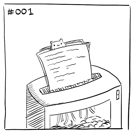 Suicidal Hamster #001 - Paper Shredder