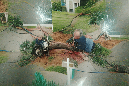 My uncle died when he hit a live wire while trimming a tree in my grandparents’ front yard.