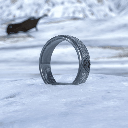"Dusk Tear" Titanium Ring of Brilliance