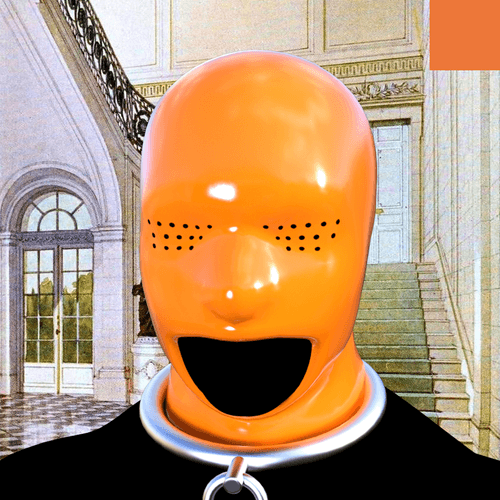 Villain #736 - The Orange Latex Sexual Deviant Villain on the Riches background with the Original Accent