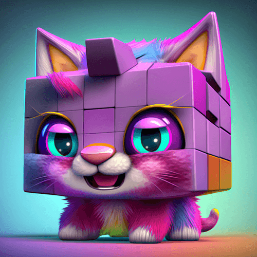 Cube Headed Cat #39