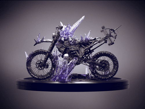 Purple Crystal Bike