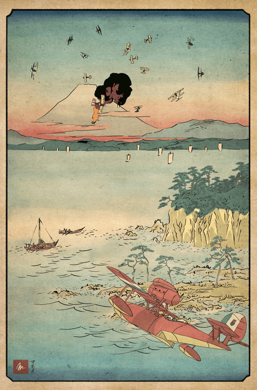 Hiroshige x Porco Rosso