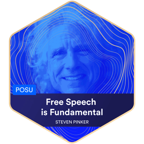 Free Speech is Fundamental - Blue