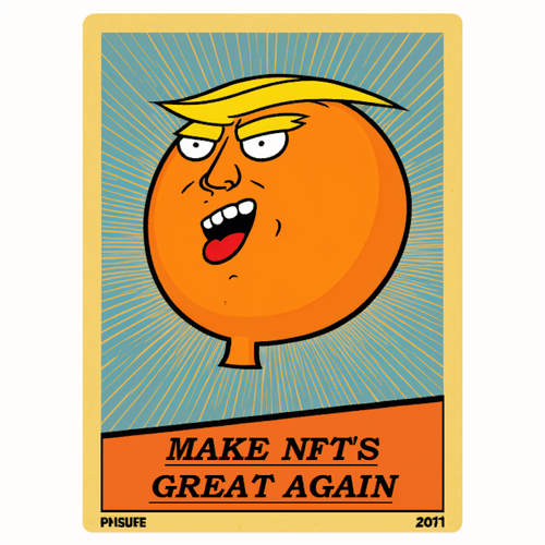 Orange Trump Trading Cards
