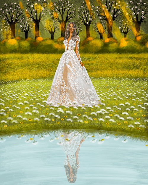 Bride in blossoms