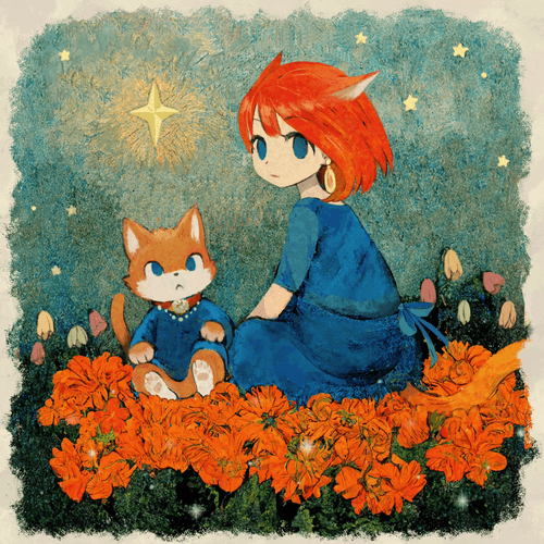 Star in the MiiMiiCAT's garden.