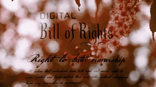 Digital Bill of Rights - Freedom Flowers - Orange