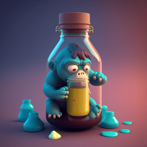 Bottle Apes Genesis  #33