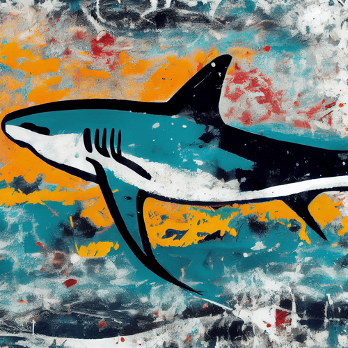 Abstract Shark by Kimi #28
