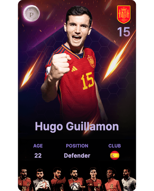 2022 Spain National Football Team Hugo Guillamón