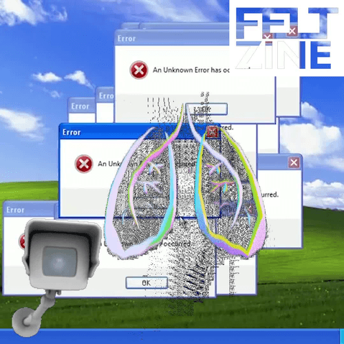 Canvas #157: desktop error. — watching. — lungs. — white box logo. — dreamscape