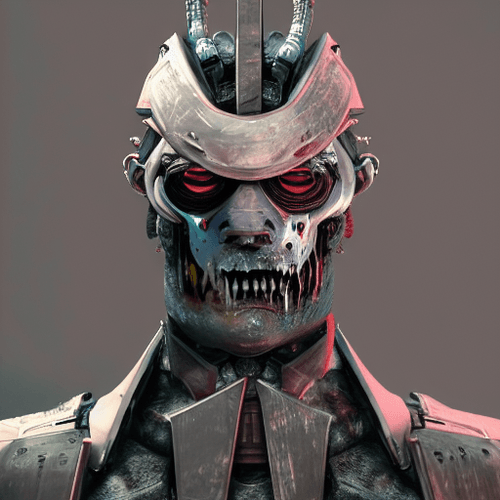 Futuristic Zombie Samurai #18